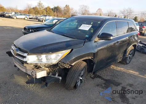 2017 Toyota Highlander Le Plus from USA, damaged, VIN 5TDBZRFH4HS388746
